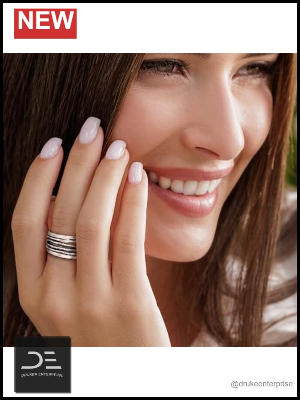 Textured Multi-Strand Sterling Silver Ring Stackable 925 - Picture 4 of 6